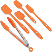 Load image into Gallery viewer, 5 Piece Silicone Spatula Set