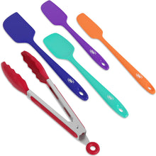 Load image into Gallery viewer, 5 Piece Silicone Spatula Set