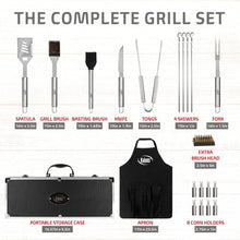 Load image into Gallery viewer, 21 Piece Stainless Steel Grilling Set