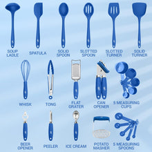 Load image into Gallery viewer, 24 Piece Silicone Cooking Utensil Set