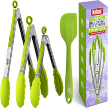 Load image into Gallery viewer, 4 Piece Silicone Tong Set