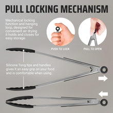 Load image into Gallery viewer, 4 Piece Silicone Tong Set