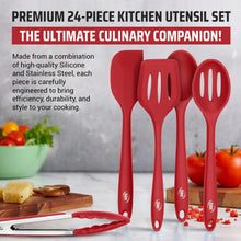 Load image into Gallery viewer, 24 Piece Silicone Cooking Utensil Set