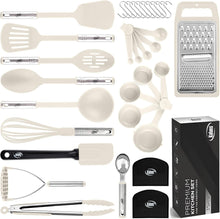 Load image into Gallery viewer, 35 Piece Nylon and Stainless Steel Kitchen Utensil Set