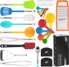 Load image into Gallery viewer, 35 Piece Nylon and Stainless Steel Kitchen Utensil Set