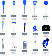 Load image into Gallery viewer, 35 Piece Nylon and Stainless Steel Kitchen Utensil Set