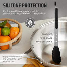 Load image into Gallery viewer, 4 Piece Silicone Tong Set