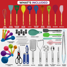 Load image into Gallery viewer, 50 Piece Silicone Cooking Utensil Set