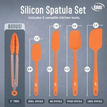 Load image into Gallery viewer, 5 Piece Silicone Spatula Set