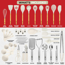 Load image into Gallery viewer, 50 Piece Silicone Cooking Utensil Set