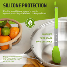 Load image into Gallery viewer, 4 Piece Silicone Tong Set