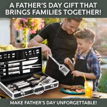 Load image into Gallery viewer, 21 Piece Stainless Steel Grilling Set