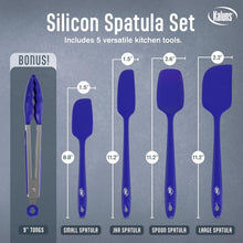 Load image into Gallery viewer, 5 Piece Silicone Spatula Set