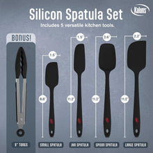 Load image into Gallery viewer, 5 Piece Silicone Spatula Set