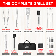 Load image into Gallery viewer, 20 Piece Stainless Steel Grilling Set