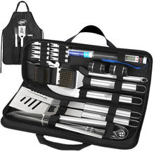 Load image into Gallery viewer, 30 Piece Stainless Steel Grilling Set