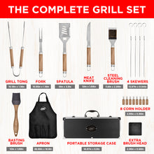 Load image into Gallery viewer, 21 Piece Stainless Steel Grilling Set