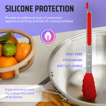 Load image into Gallery viewer, 4 Piece Silicone Tong Set