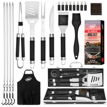 Load image into Gallery viewer, 21 Piece Stainless Steel Grilling Set