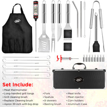Load image into Gallery viewer, 32 Piece Stainless Steel Grilling Set with Aluminum Case