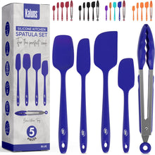 Load image into Gallery viewer, 5 Piece Silicone Spatula Set