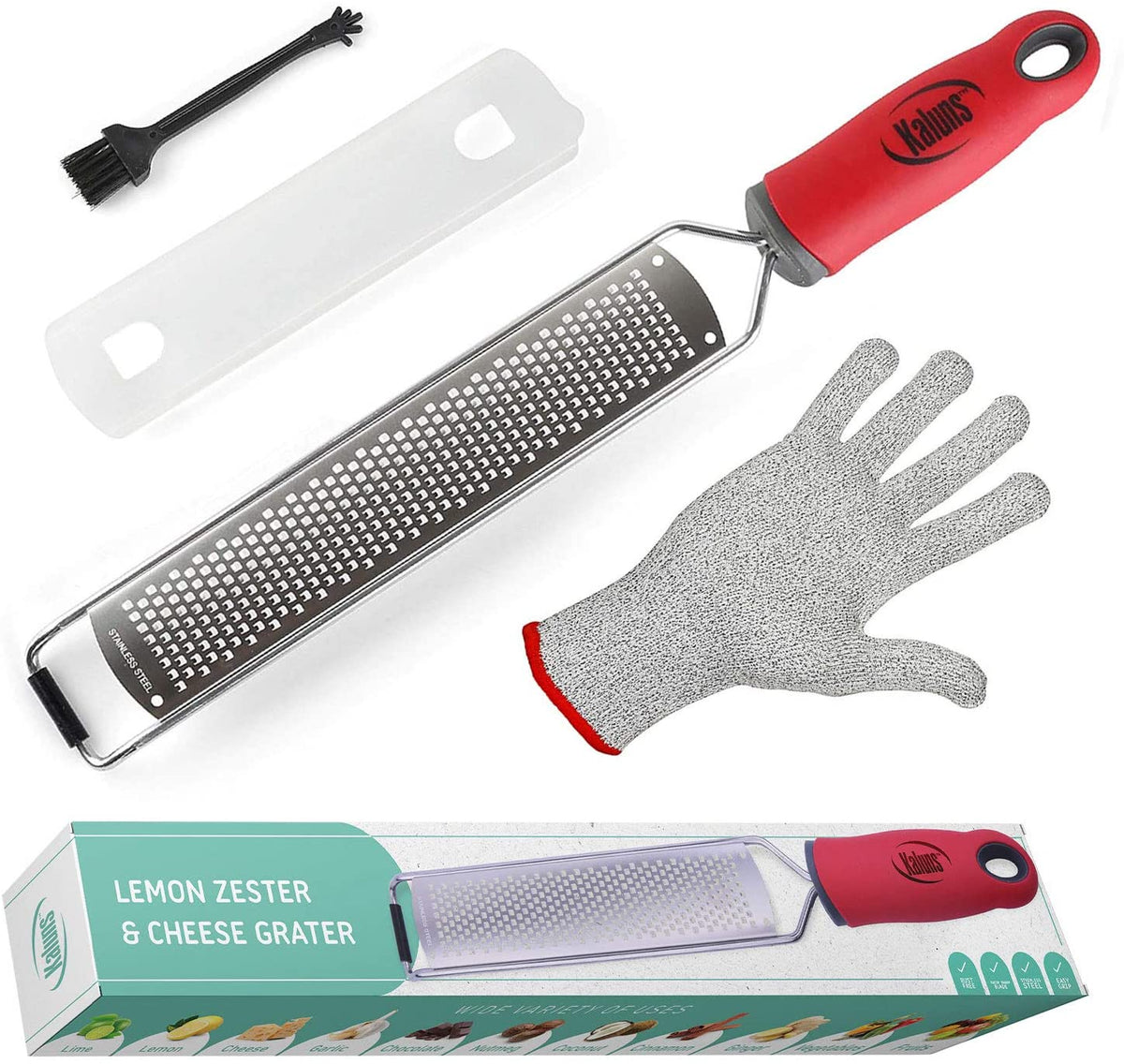 Kaluns Zester, Stainless Steel Zester With Glove And Cleaning Tool : Target