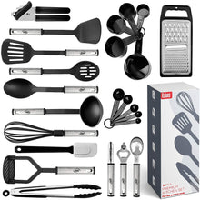 Load image into Gallery viewer, 24 Piece Nylon Cooking Utensil Set
