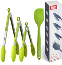 Load image into Gallery viewer, 4 Piece Silicone Tong Set