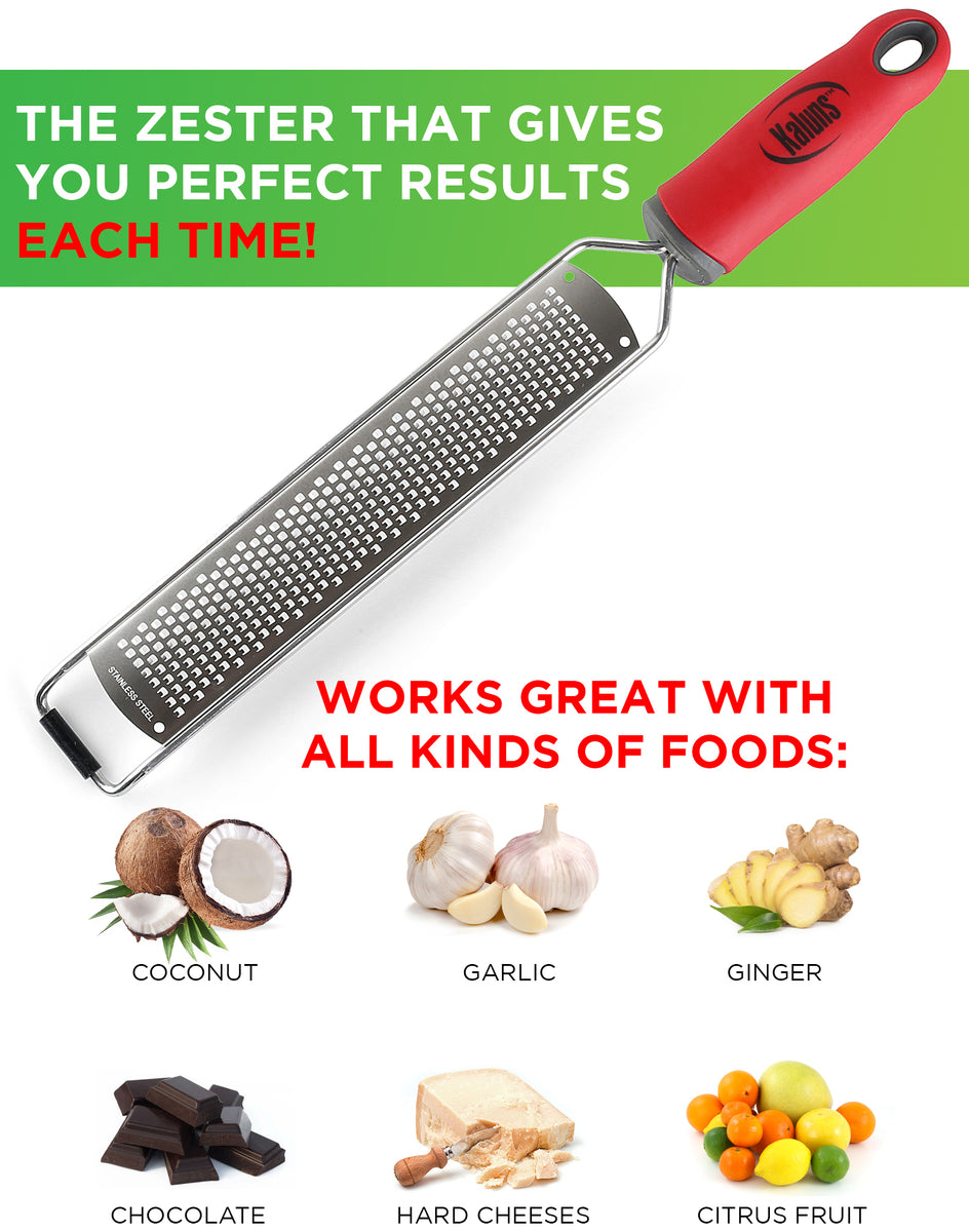 Cheese Grater With Handle, Lemon Zester Graters For Kitchen, Stainless  Steel Hand Grater For Ginger Garlic Nutmeg Chocolate Fruits Vegetables,  Sharp Zester Grater, Non-slip Handle Lemon Grater, Kitchen Gadgets, Tools  On Sale