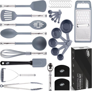 35 Piece Nylon and Stainless Steel Kitchen Utensil Set
