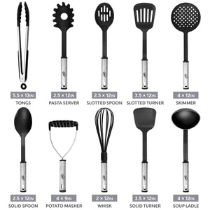 10 Piece Nylon Cooking Utensil Set