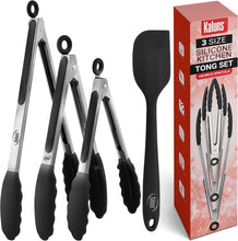 Load image into Gallery viewer, 4 Piece Silicone Tong Set