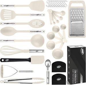 35 Piece Nylon and Stainless Steel Kitchen Utensil Set