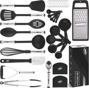 35 Piece Nylon and Stainless Steel Kitchen Utensil Set
