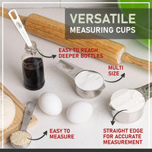 Load image into Gallery viewer, 16 Piece Stainless Steel Measuring Cups and Spoons Set