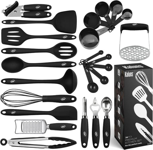 24 Piece Silicone Cooking Utensil Set
