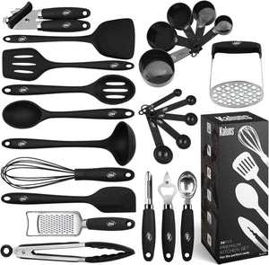 24 Piece Silicone Cooking Utensil Set