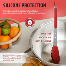 Load image into Gallery viewer, 4 Piece Silicone Tong Set