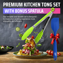 Load image into Gallery viewer, 4 Piece Silicone Tong Set