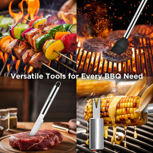 20 Piece Stainless Steel Grilling Set