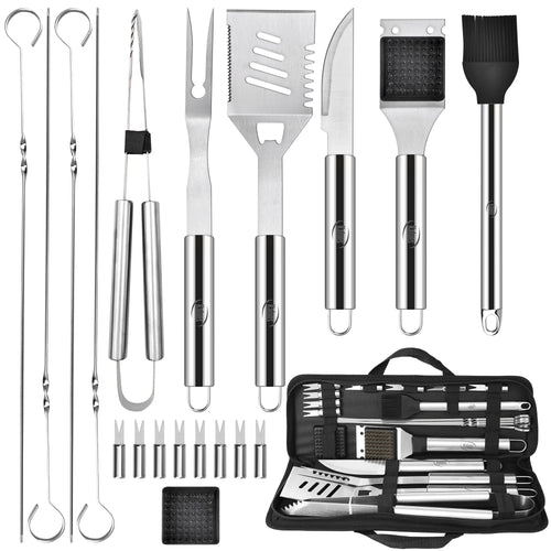 20 Piece Stainless Steel Grilling Set