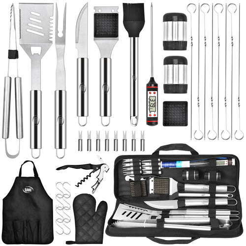 30 Piece Stainless Steel Grilling Set