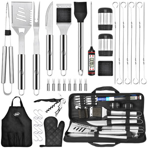 30 Piece Stainless Steel Grilling Set