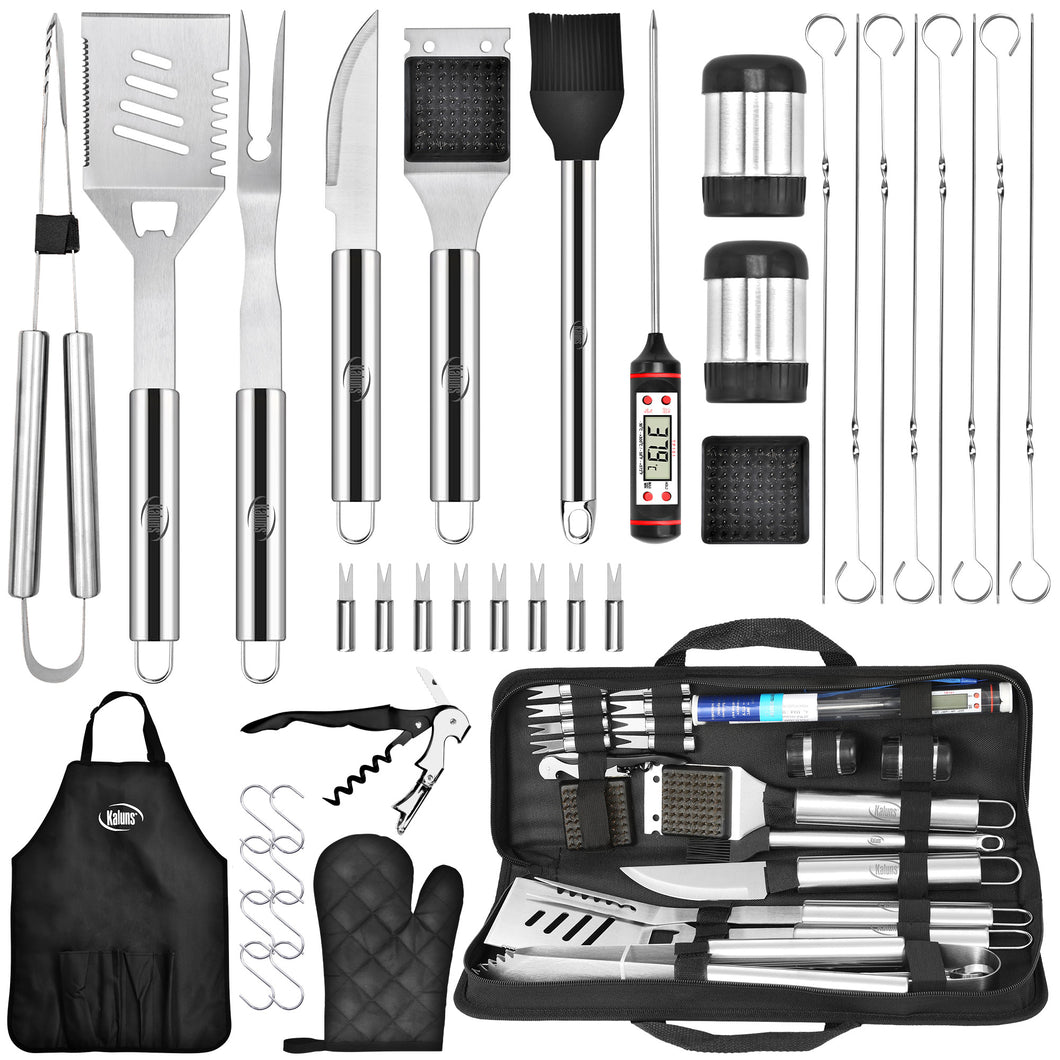 30 Piece Stainless Steel Grilling Set
