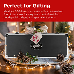40 Piece Stainless Steel Grilling Set with Aluminium Case