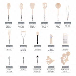 24 Piece Nylon Cooking Utensil Set