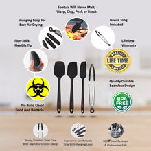 Load image into Gallery viewer, 4 Piece Silicone Spatula Set