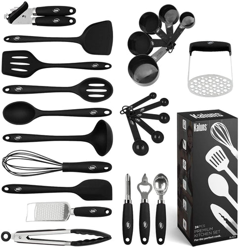 24 Piece Silicone Cooking Utensil Set