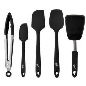 5 Piece Silicone Spatula's  and Turner Set