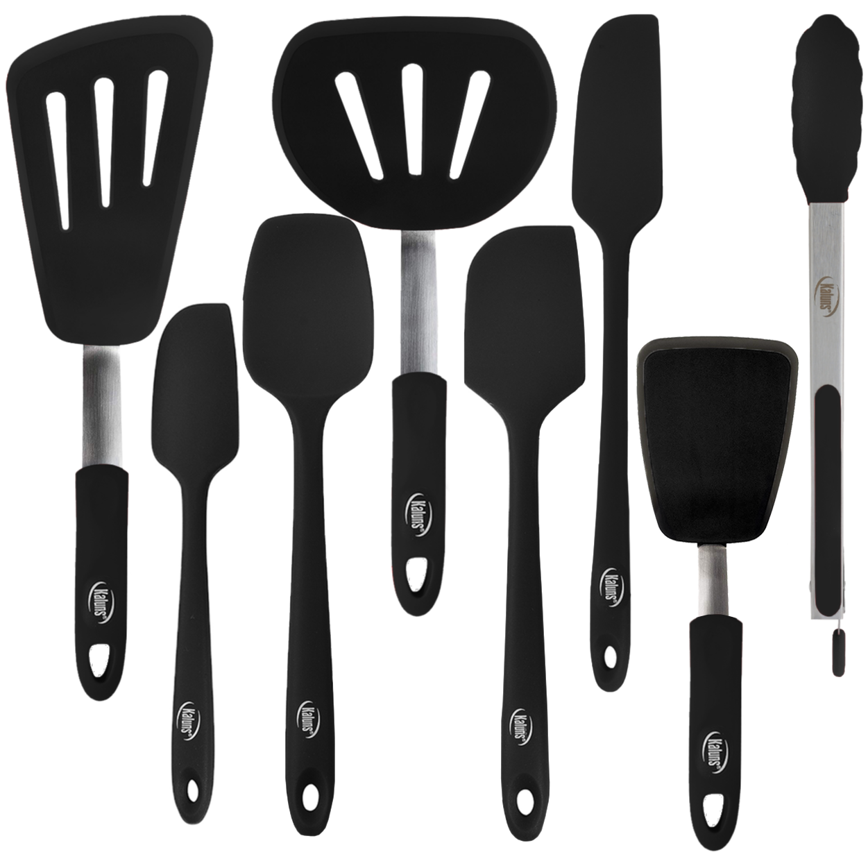 Silicone spatula scraper spoon small, large ,Combo deals for cooking 8  coloursUK